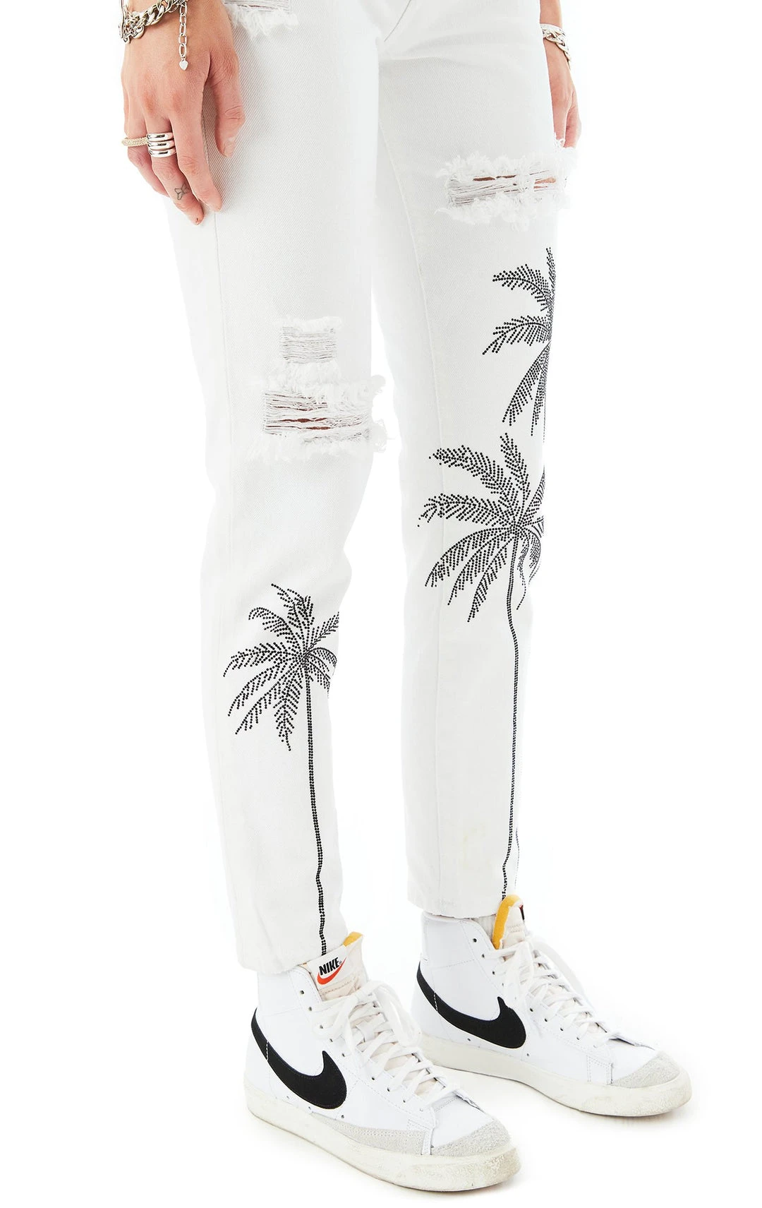 CARMAR JEANS ALEXANDER RHINESTONE PALM TREE JEAN 5 CARMAR JEANS ALEXANDER RHINESTONE PALM TREE JEAN