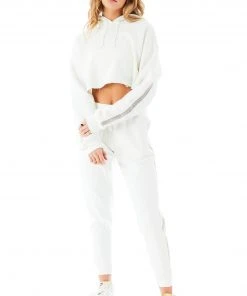 CARMAR RHINESTONE STRIP SWEATPANTS