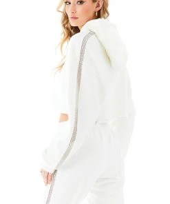 CARMAR RHINESTONE STRIP SWEATPANTS