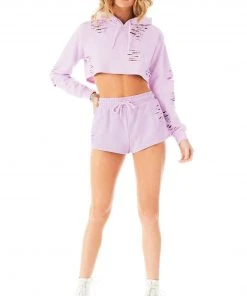 CARMAR RIPPED CROPPED HOODIE SWEATSHIRTS 10 CARMAR RIPPED CROPPED HOODIE SWEATSHIRTS