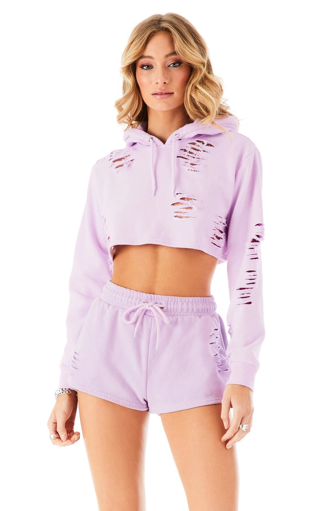 CARMAR RIPPED CROPPED HOODIE SWEATSHIRTS 6 CARMAR RIPPED CROPPED HOODIE SWEATSHIRTS