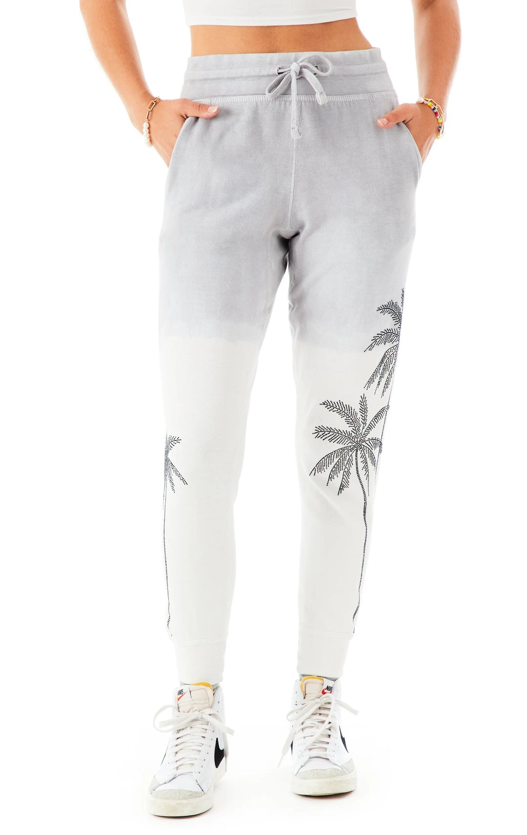 CARMAR RHINESTONE PALM TREE DIP DYE SWEATPANTS 10 CARMAR RHINESTONE PALM TREE DIP DYE SWEATPANTS
