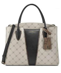 Nine West Handbags Lorraine Lrg Jet Set Satchel