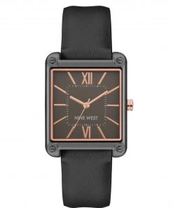 Nine West Watches Rectangular Case Strap Watch