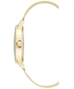 Nine West Watches Floral Dial Mesh Bracelet Watch