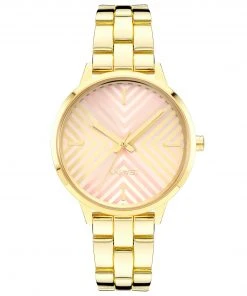Nine West Watches Geometric Patterned Dial Watch