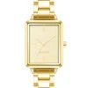 Nine West Watches Rectangular Textured Dial Bracelet Watch
