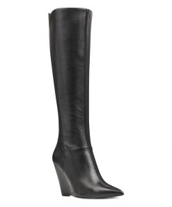 Nine West Varin Wide Calf Wedge Boots Boots & Booties