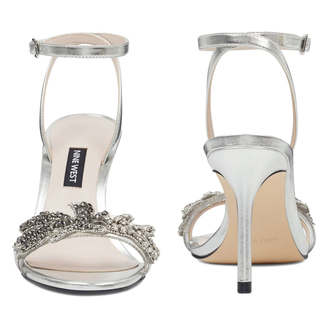 Nine West Heels Jamielee Embellished Sandals 7 Nine West Heels Jamielee Embellished Sandals