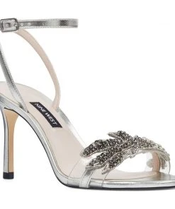Nine West Heels Jamielee Embellished Sandals 9 Nine West Heels Jamielee Embellished Sandals