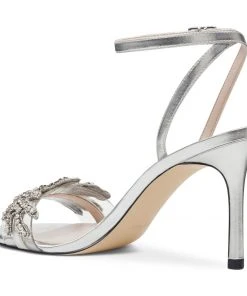 Nine West Heels Jamielee Embellished Sandals 10 Nine West Heels Jamielee Embellished Sandals