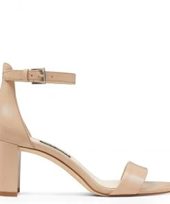 Nine West Pruce Ankle Strap Block Heel Sandals