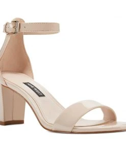 Nine West Heels Pruce Ankle Strap Block Heel Sandals 9 Nine West Heels Pruce Ankle Strap Block Heel Sandals