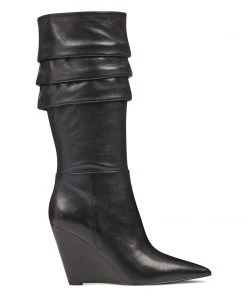 Nine West Vernese Scrunched Wedge Boots