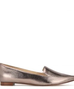 Nine West Abay Smoking Flats Metallic Mindset