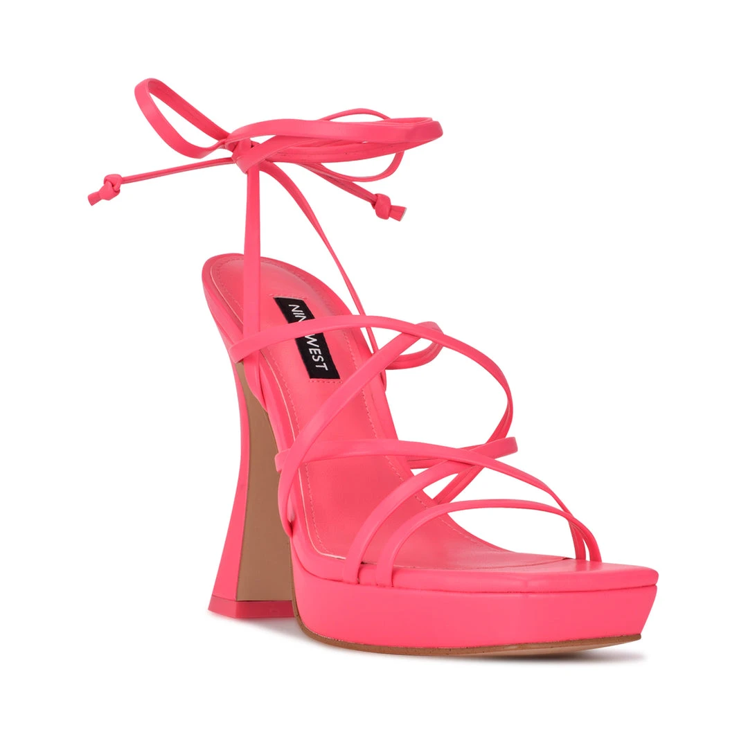 Nine West Ailey Ankle Wrap Platform Sandals 4 Nine West Ailey Ankle Wrap Platform Sandals