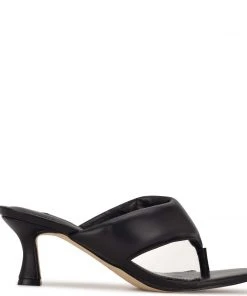 Nine West Alike Heeled Slide Sandals