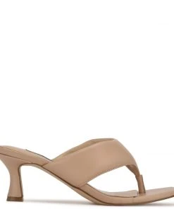 Nine West Heel Appeal Alike Heeled Slide Sandals