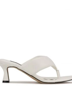 Nine West Alike Heeled Slide Sandals