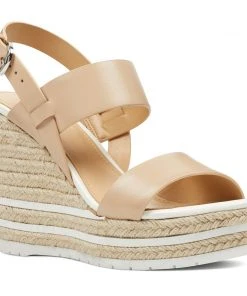 Nine West Alivia Open Toe Wedge Sandals Weave Got You