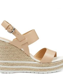 Nine West Alivia Open Toe Wedge Sandals Weave Got You