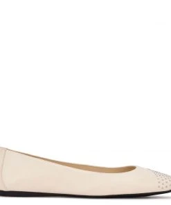 Nine West Aloha Studded Square-Toe Flats