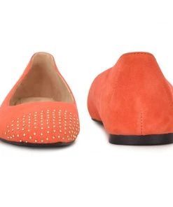 Nine West Aloha Studded Square-Toe Flats Color Pop 10 Nine West Aloha Studded Square-Toe Flats Color Pop