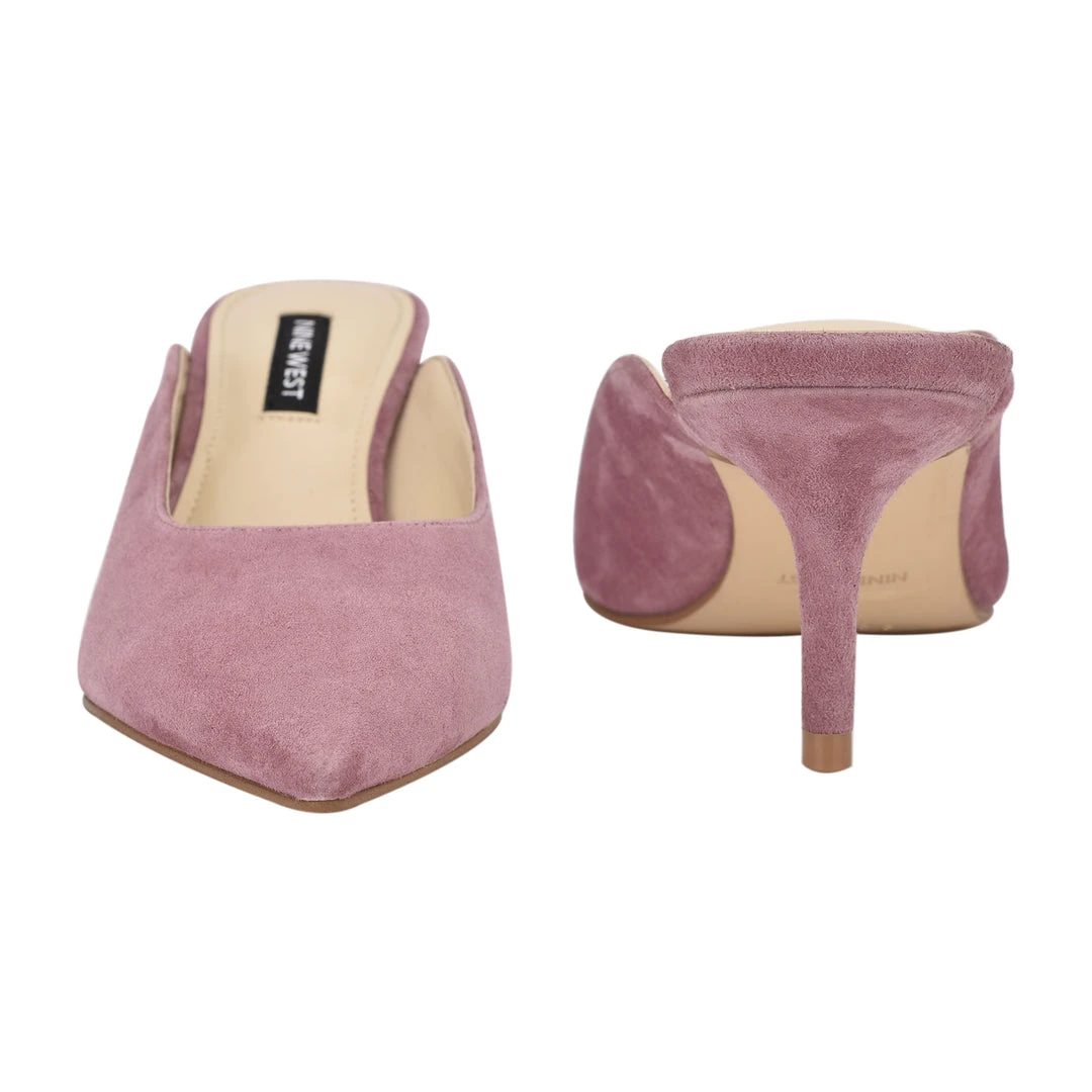 Nine West Angle Pointy Toe Mules Heels 6 Nine West Angle Pointy Toe Mules Heels