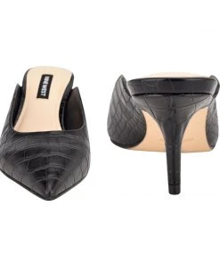 Nine West Angle Pointy Toe Mules Heels