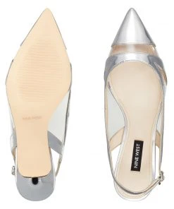 Nine West Metallic Mindset Ash Slingback Pumps 13 Nine West Metallic Mindset Ash Slingback Pumps