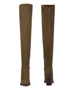 Nine West Barret Over The Knee Heeled Boots Shoes 10 Nine West Barret Over The Knee Heeled Boots Shoes