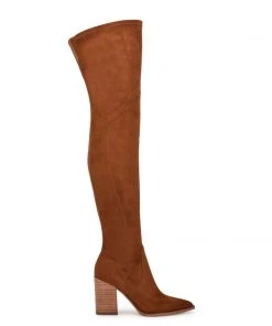 Nine West Shoes Barret Over The Knee Heeled Boots