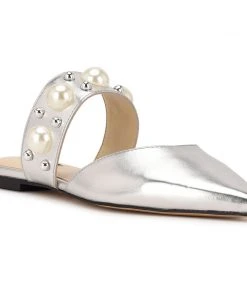 Nine West Metallic Mindset Baubble Dress Mules