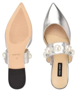 Nine West Metallic Mindset Baubble Dress Mules