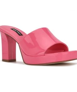 Nine West Behot Heeled Slide Sandals