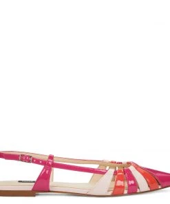 Nine West Betsy Pointed Toe Flats Color Pop