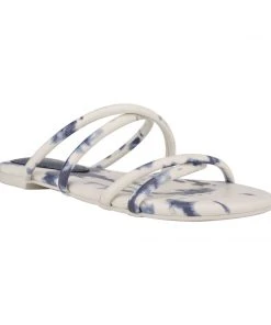 Nine West Beva Flat Slide Sandals Fun Flats