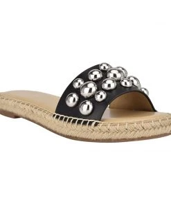 Nine West Weave Got You Blast Espadrille Slide Sandals