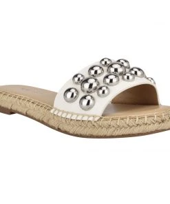 Nine West Weave Got You Blast Espadrille Slide Sandals