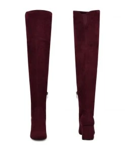 Nine West Shoes Blocky Over The Knee Heeled Boots
