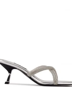 Nine West Heel Appeal Blonde Heeled Slide Sandals