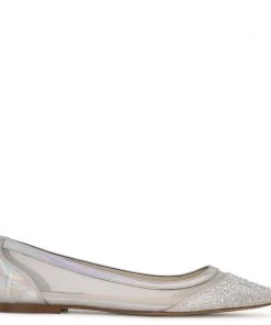 Nine West Bogus Pointy Toe Flats Metallic Mindset