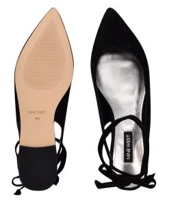 Nine West Lace It Up Bop Ankle Wrap Pointy Toe Flats 11 Nine West Lace It Up Bop Ankle Wrap Pointy Toe Flats