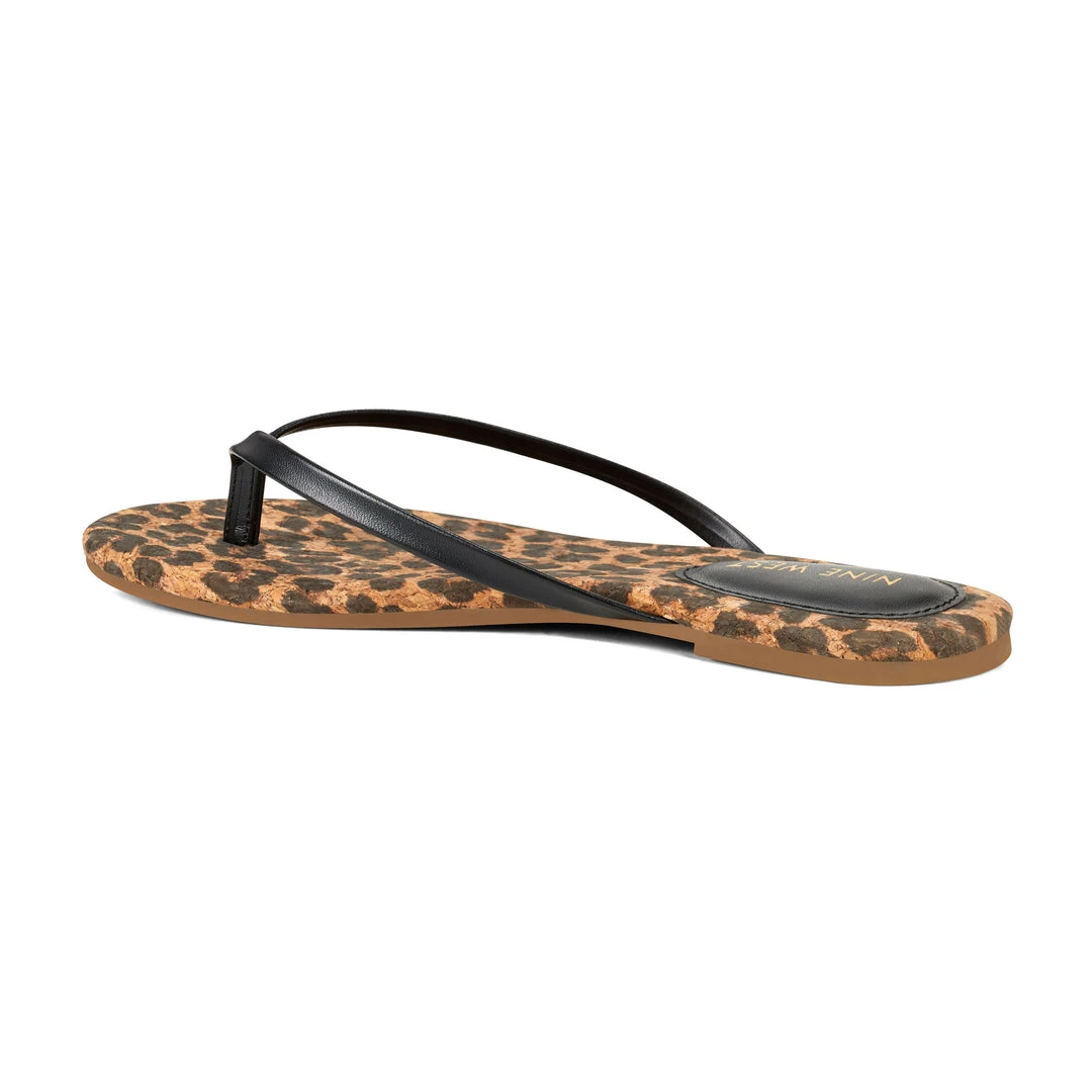 Nine West Flats Bossy Flat Thong Sandals 5 Nine West Flats Bossy Flat Thong Sandals