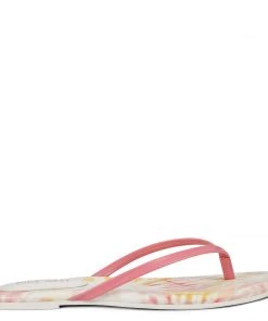 Nine West Bossy Flat Thong Sandals Color Pop