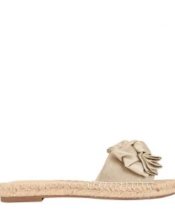 Nine West Weave Got You Bow Espadrille Slide Sandals