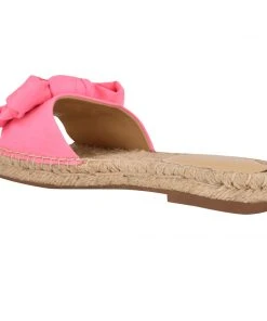 Nine West Weave Got You Bow Espadrille Slide Sandals 9 Nine West Weave Got You Bow Espadrille Slide Sandals