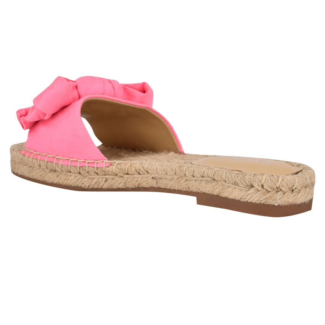 Nine West Weave Got You Bow Espadrille Slide Sandals 5 Nine West Weave Got You Bow Espadrille Slide Sandals