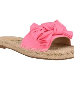 Nine West Weave Got You Bow Espadrille Slide Sandals