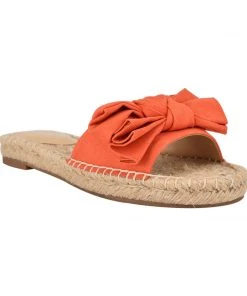 Nine West Weave Got You Bow Espadrille Slide Sandals